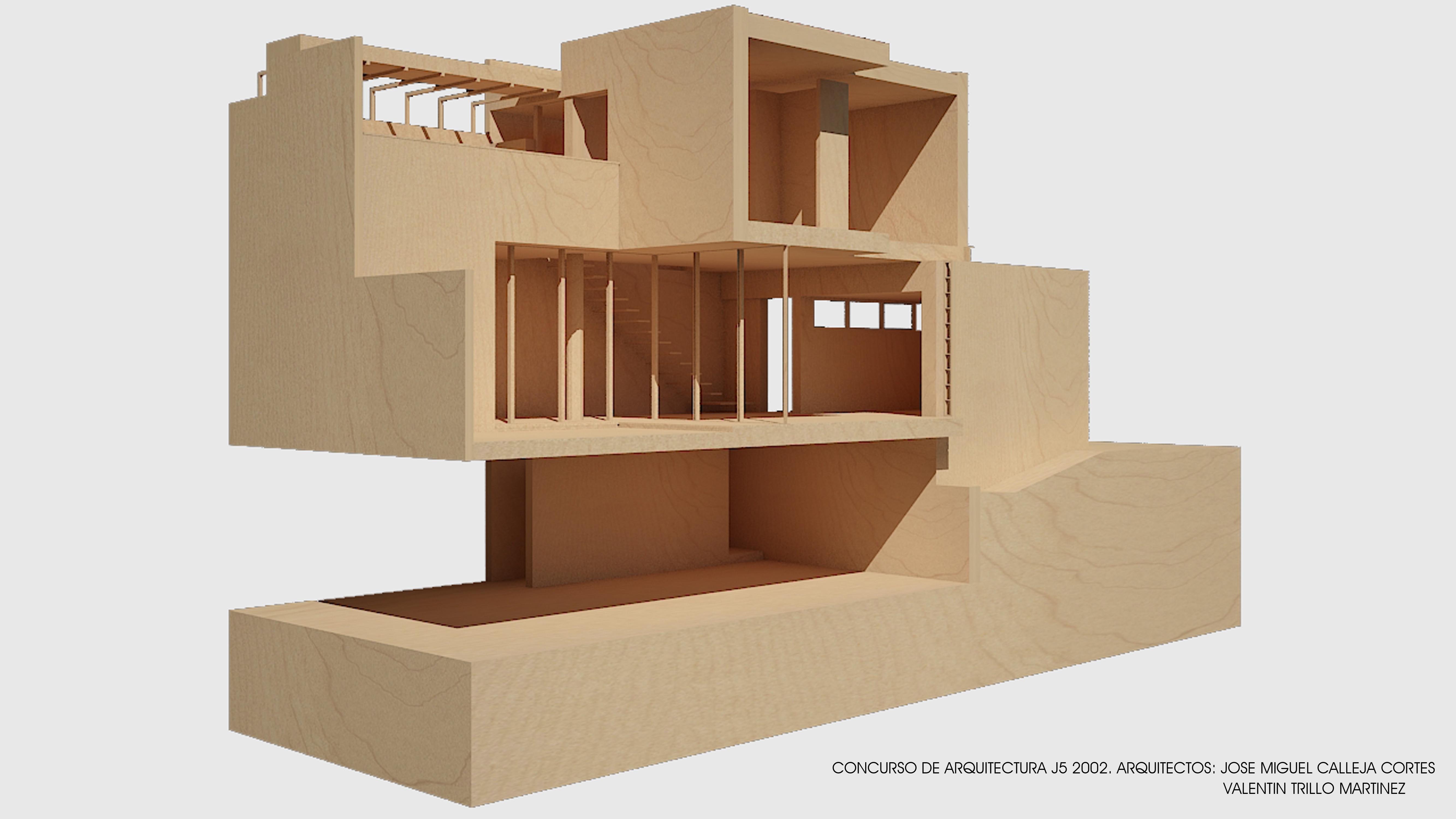 maqueta en madera